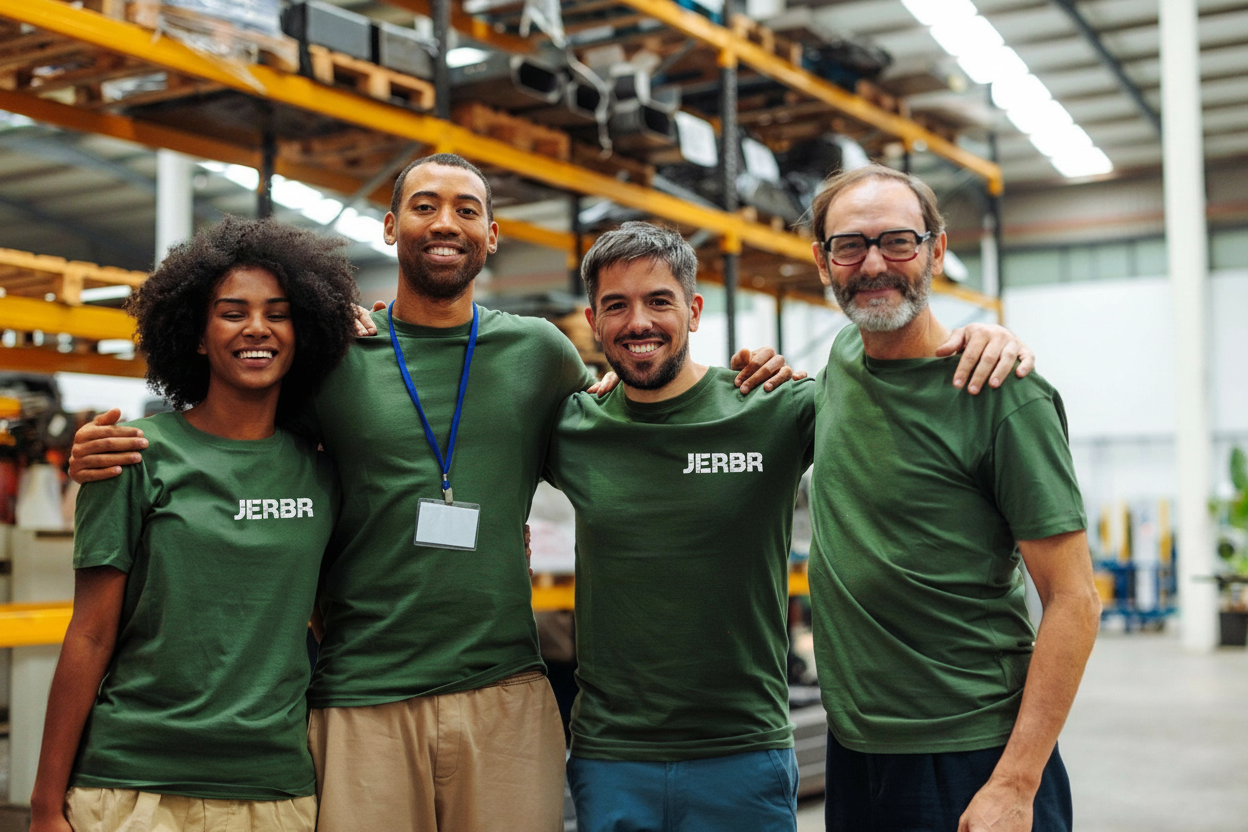 Equipo JERBR en almacén de repuestos